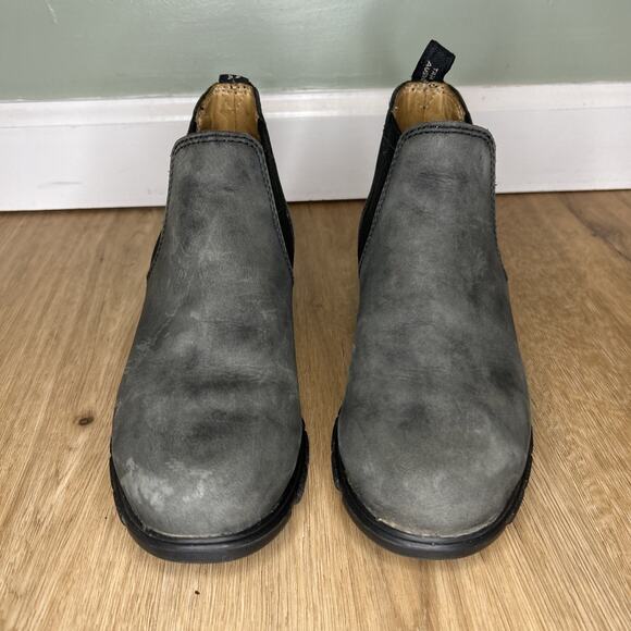 Blundstone Womens US 6.5 Boot UK 3.5 BL 1971 Ankle Chelsea Low Heel Rustic Black - Picture 2 of 8